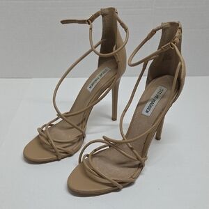 Steve Madden Tan Strappy Heels